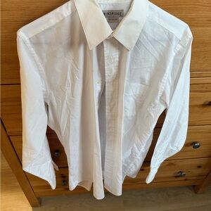 Windridge Men's Classic White Dress Shirt